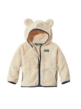 L.L.Bean Infants and Toddlers High Pile Teddy Fleece Hooded Jacket, 6-12 months